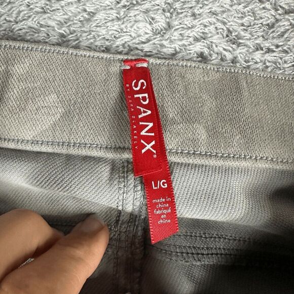 Spanx Women's Shaping Jeggings L Grey Camo High Rise Slimming Stretch Comfort - Picture 2 of 15